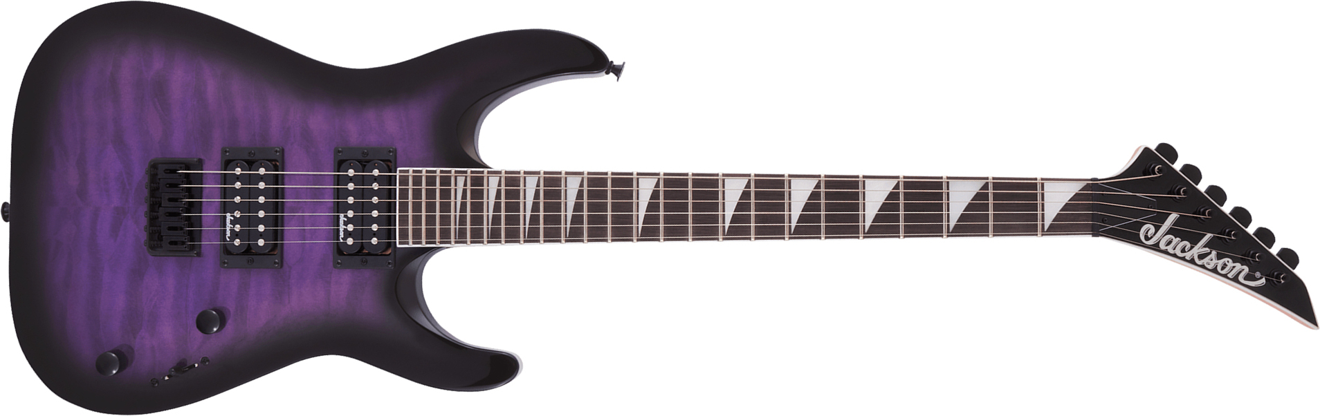 Jackson Dinky Arch Top Js32q Dka  Ht 2h Ama - Trans Purple Burst - Guitarra electrica metalica - Main picture