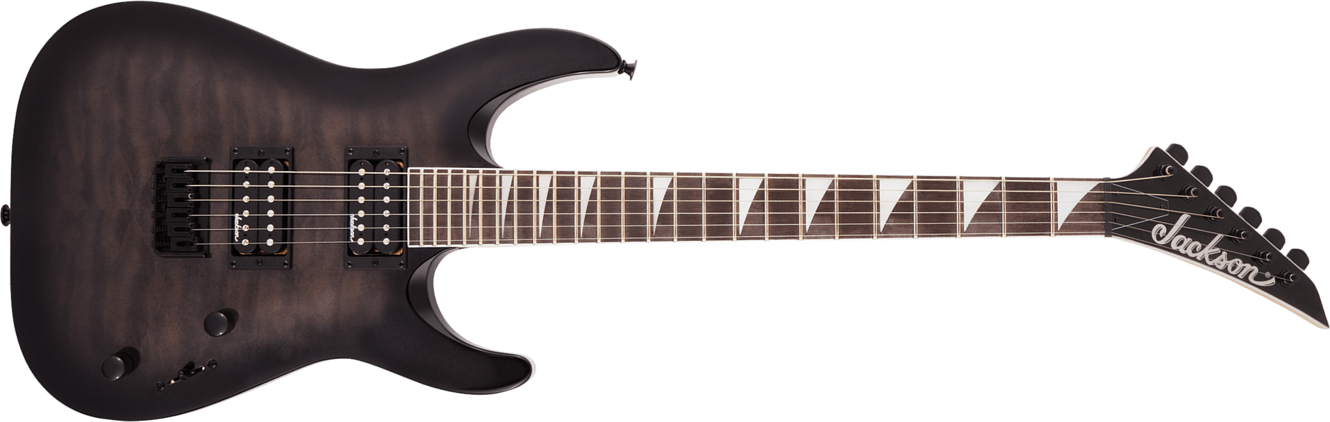 Jackson Dinky Arch Top Js32q Dka  Ht 2h Ama - Trans Black Burst - Guitarra electrica metalica - Main picture