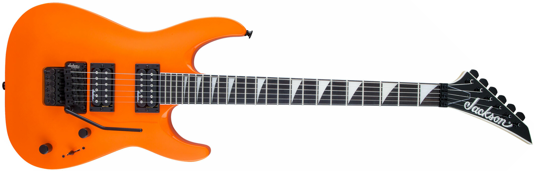 Jackson Dinky Archtop Js32 Dka 2h Fr Ama - Neon Orange - Guitarra eléctrica de doble corte - Main picture
