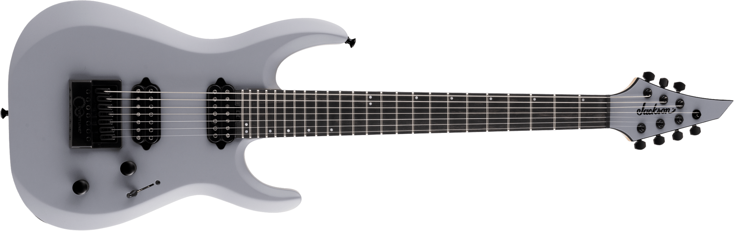 Jackson Dinky Dk Modern Evertune 7 Pro 7c Baritone 2h Fishman Fluence Ht Eb - Primer Gray - Guitarra eléctrica barítono - Main picture