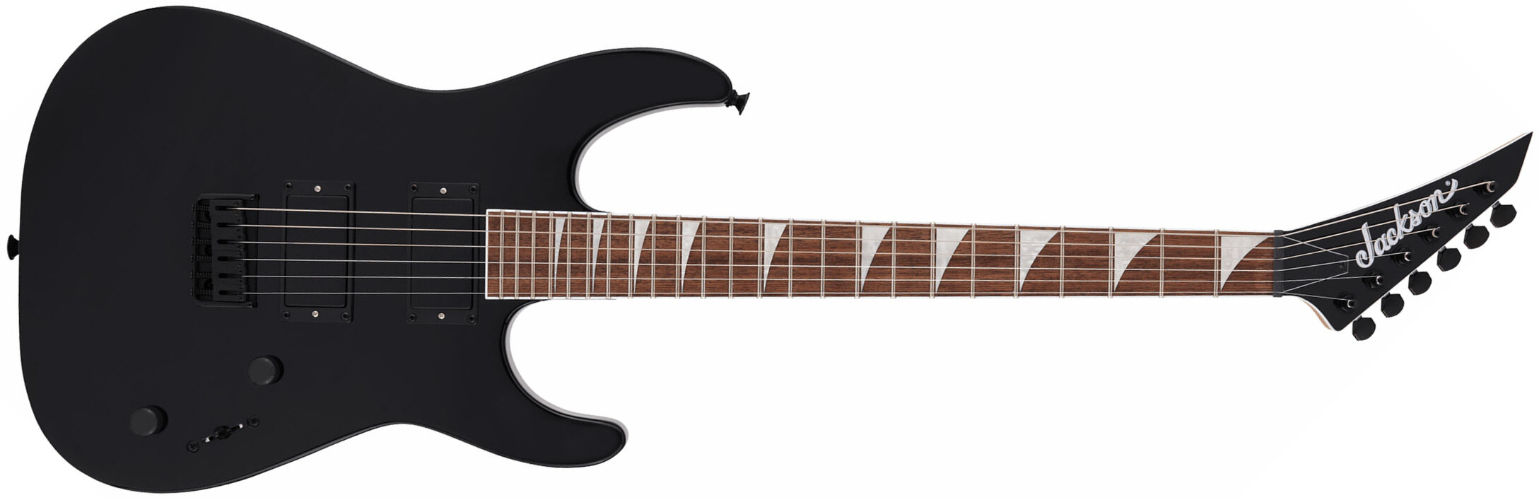 Jackson Dinky Dk2x 2h Ht Lau - Gloss Black - Guitarra eléctrica con forma de str. - Main picture