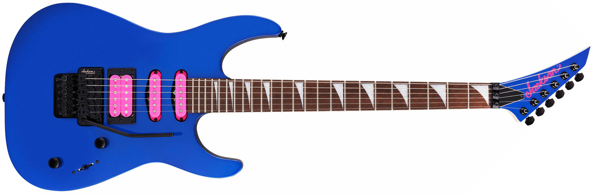 Jackson Dinky Dk3xr Hss Fr Lau - Cobalt Blue - Guitarra eléctrica con forma de str. - Main picture