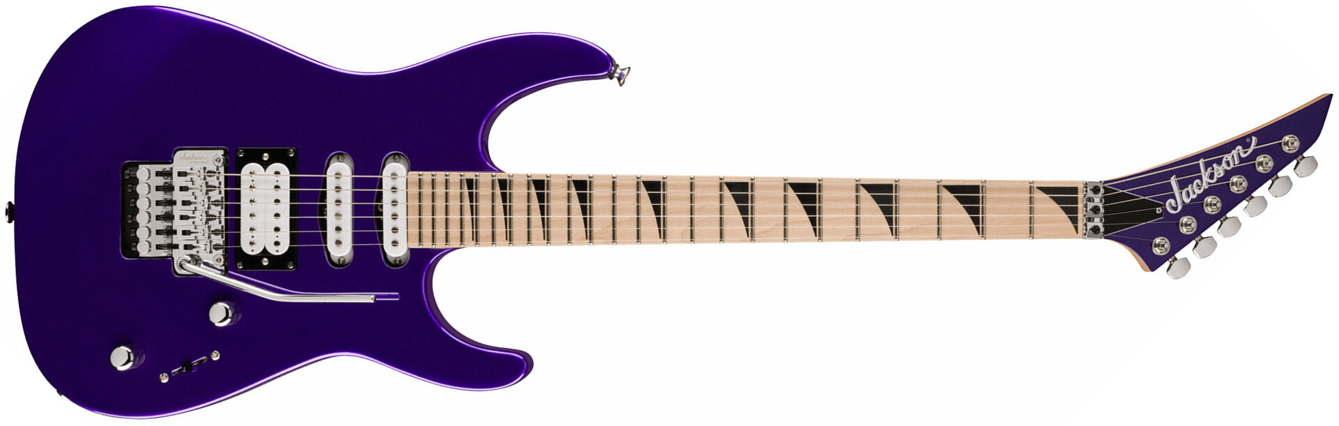 Jackson Dinky Dk3xr Hss Fr Mn - Deep Purple Metallic - Guitarra eléctrica con forma de str. - Main picture