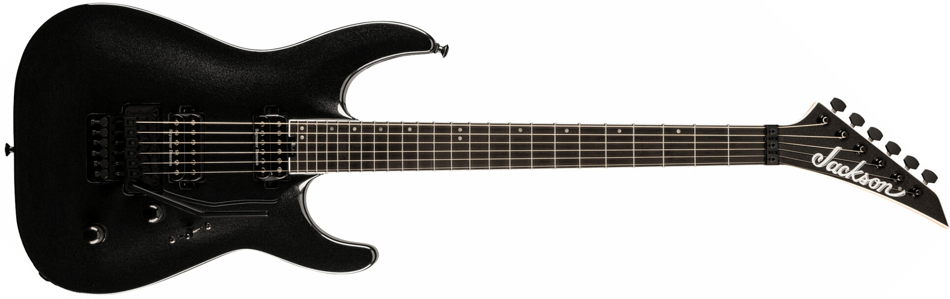 Jackson Dinky Dka Pro Plus 2h Seymour Duncan Fr Eb - Metallic Black - Guitarra eléctrica con forma de str. - Main picture