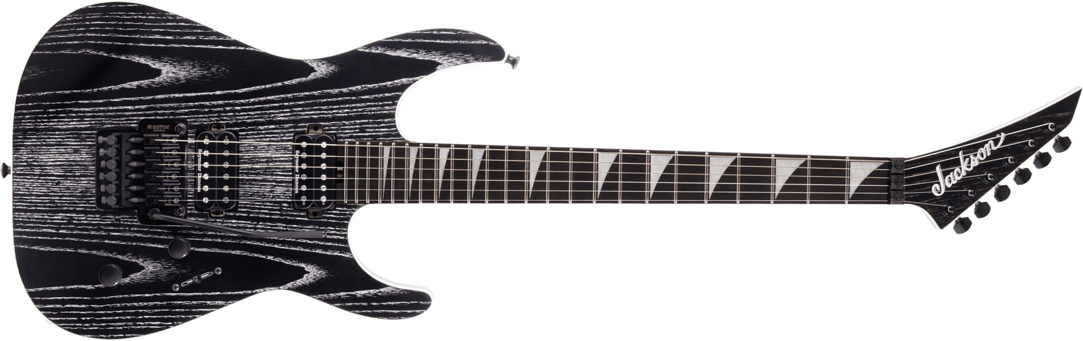 Jackson Dinky Dkra Mj Jap 2h Seymour Duncan Fr Eb - Matte Black Ash - Guitarra eléctrica con forma de str. - Main picture