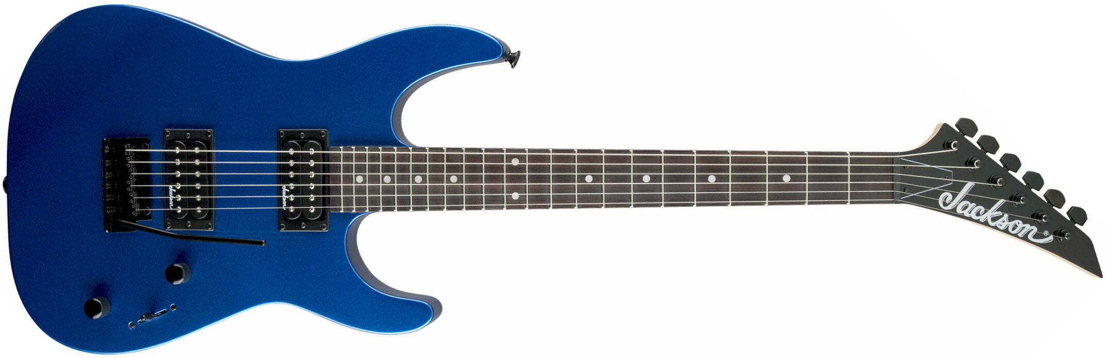 Jackson Dinky Js11 2h Trem Ama - Metallic Blue - Guitarra eléctrica con forma de str. - Main picture