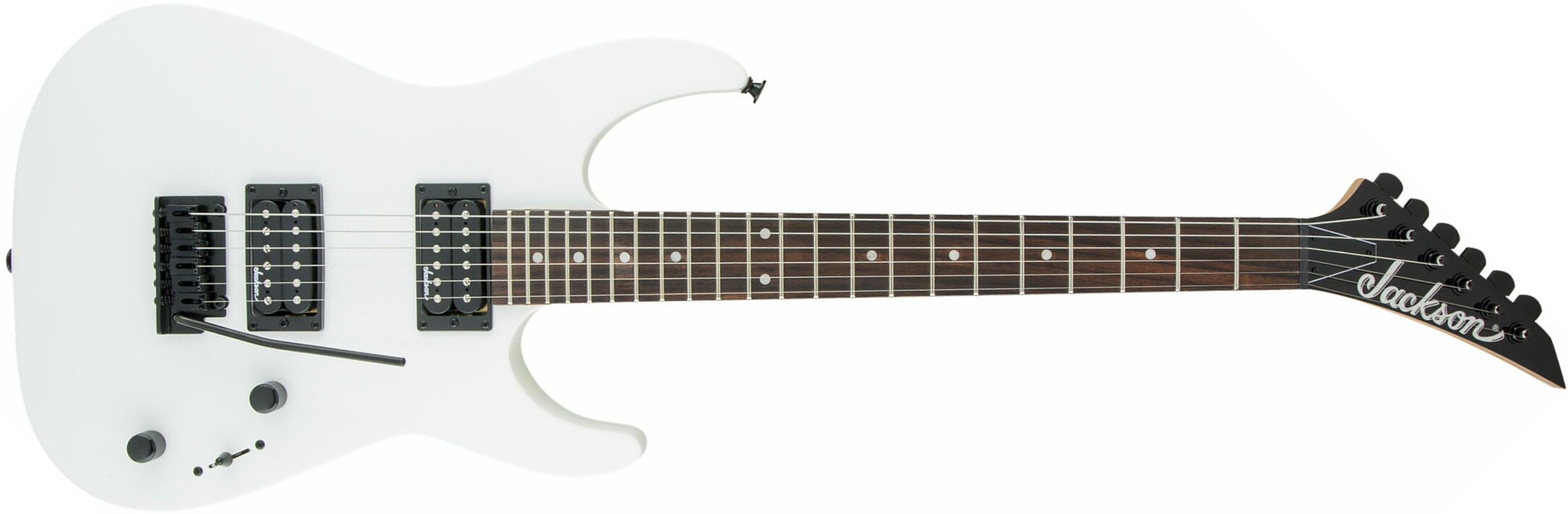 Jackson Dinky Js11 2h Trem Ama - Snow White - Guitarra eléctrica con forma de str. - Main picture