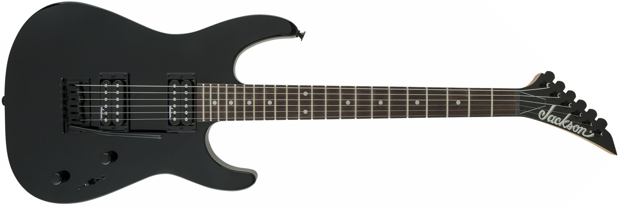 Jackson Dinky Js11 2h Trem Ama - Gloss Black - Guitarra eléctrica con forma de str. - Main picture
