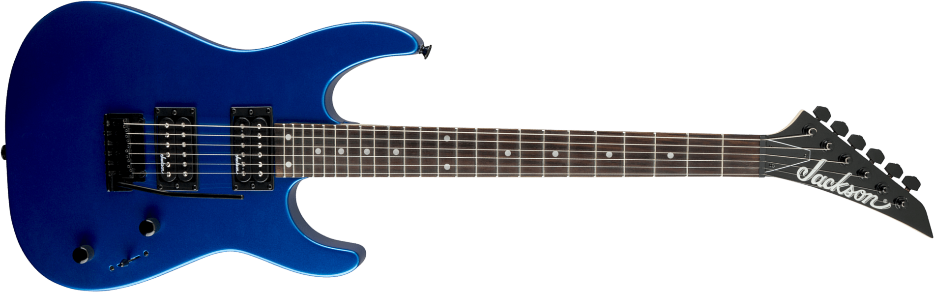 Jackson Dinky Js12 2h Trem Ama - Metallic Blue - Guitarra electrica metalica - Main picture