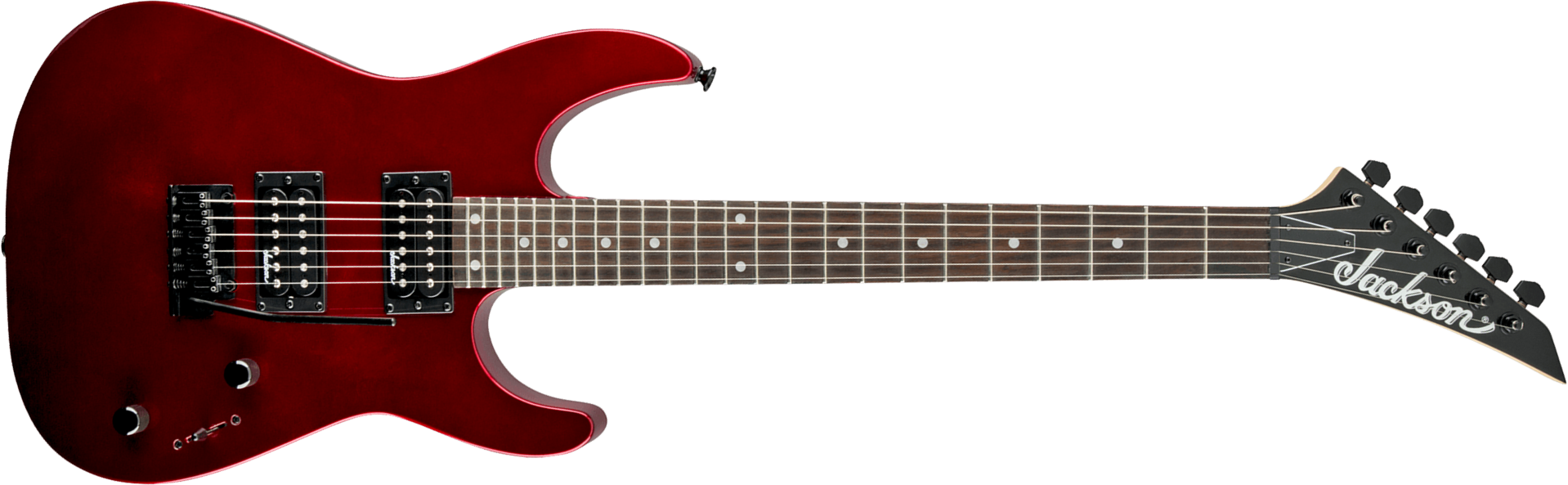 Jackson Dinky Js12 2h Trem Ama - Metallic Red - Guitarra electrica metalica - Main picture