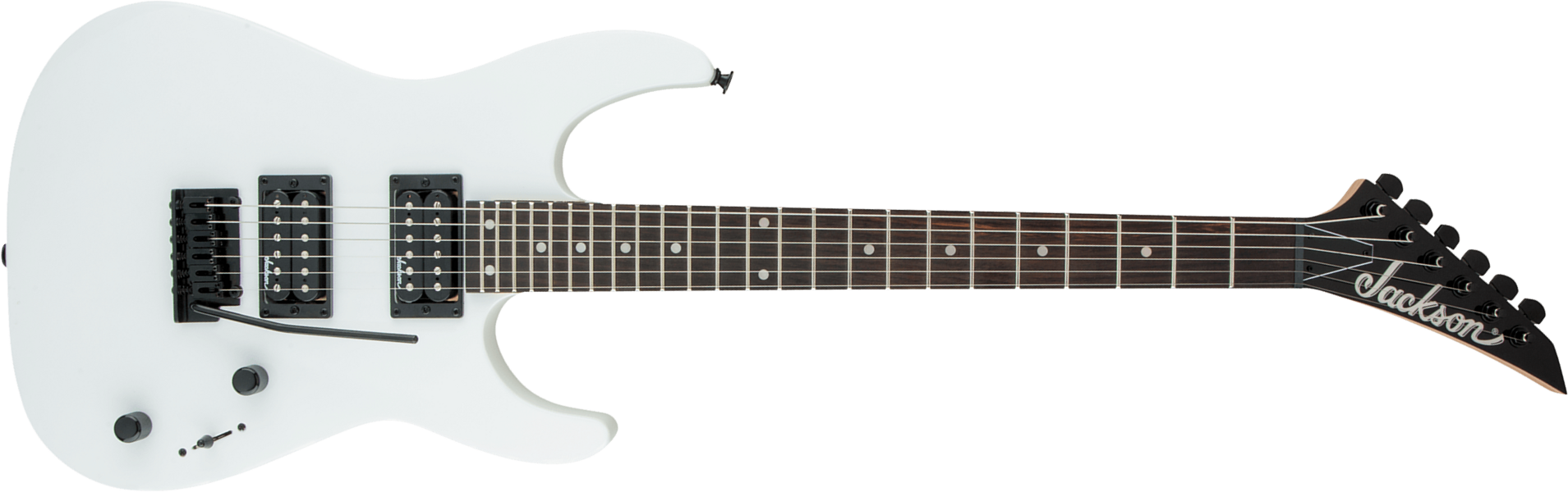 Jackson Dinky Js12 2h Trem Ama - Snow White - Guitarra electrica metalica - Main picture