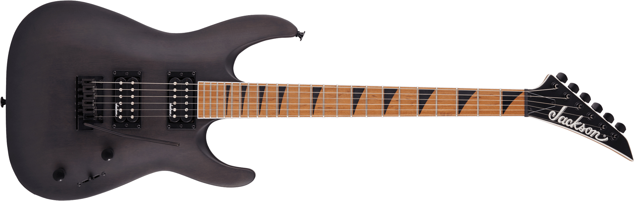 Jackson Dinky Js24 Dkam Arch Top 2h Trem Mn - Black Stain - Guitarra eléctrica con forma de str. - Main picture