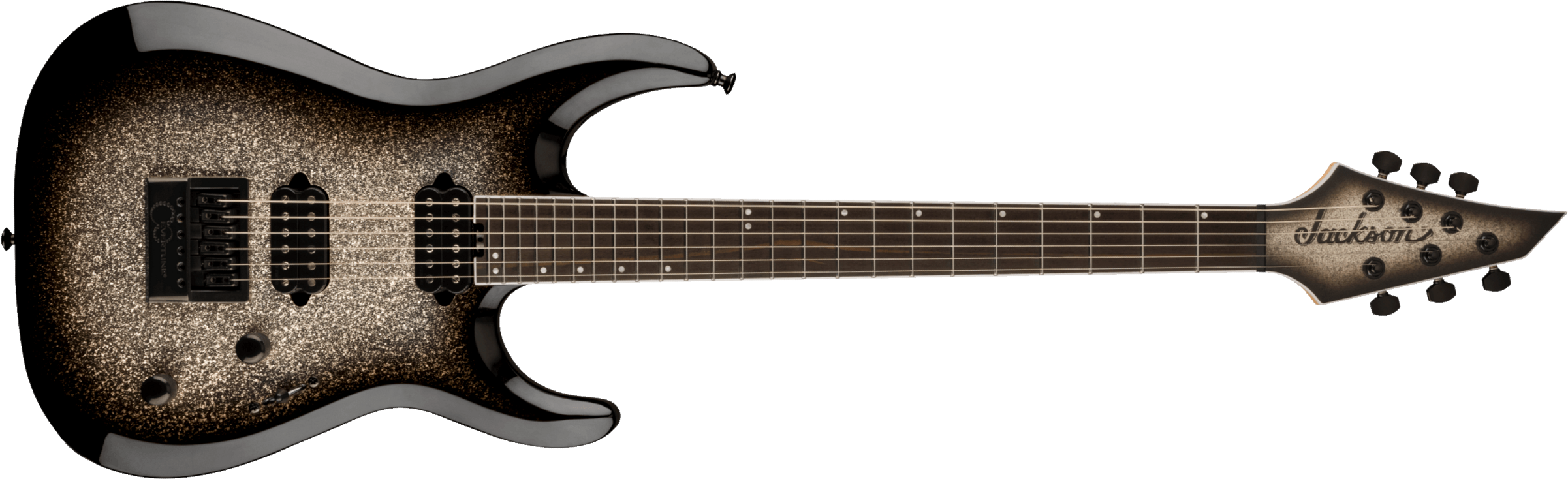 Jackson Dinky Mdk Pro Plus Evertune 2h Fishman Eb - Silver Sparkle - Guitarra eléctrica con forma de str. - Main picture