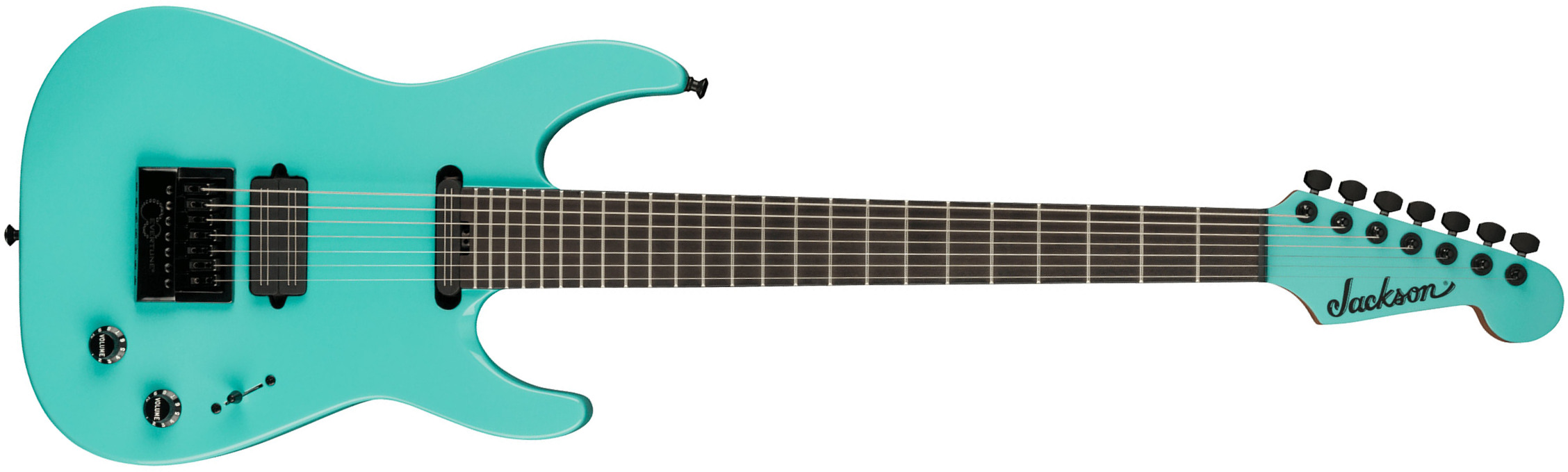 Jackson Josh Smith Soloist Sl7 Et Pro Signature Hs Bare Knuckle Ht Eb - Aquamarine - Guitarra eléctrica de 7 cuerdas - Main picture