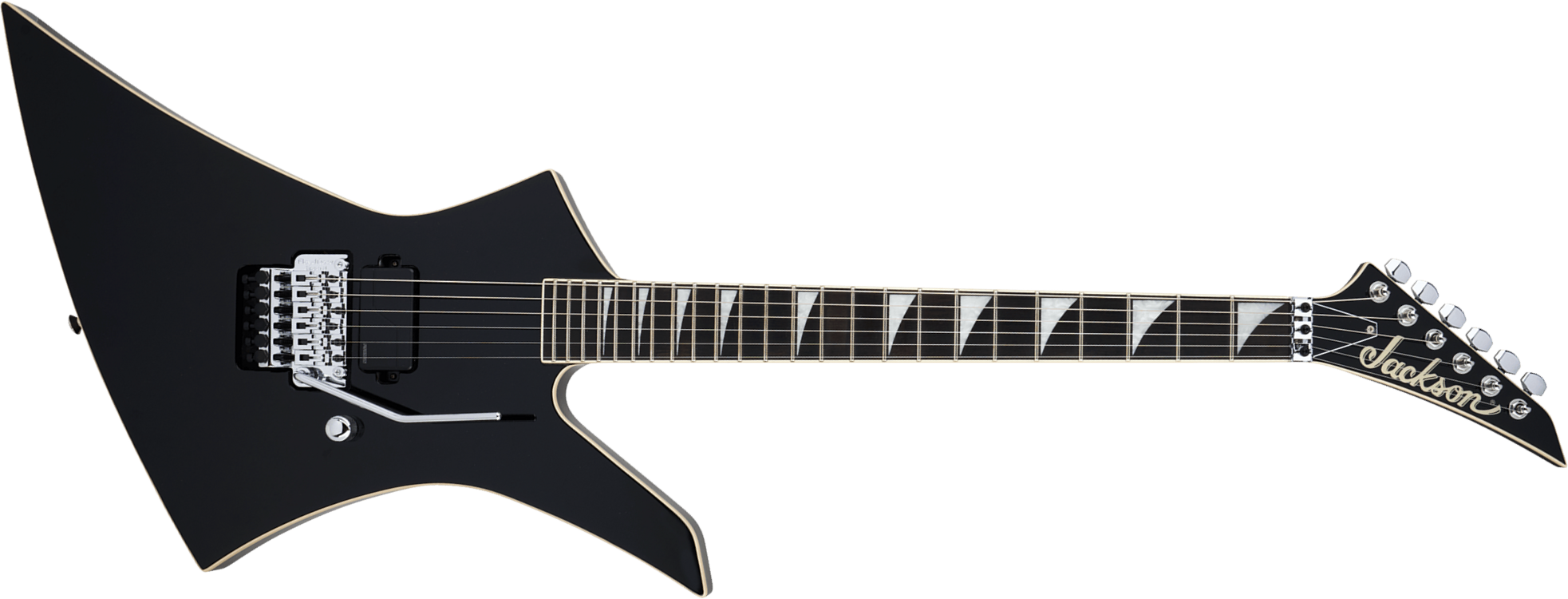 Jackson Kelly Ke1a Pro Plus Pure Metal Ltd 1h Fishman Fluence Modern Fr Eb - Gloss Black - Guitarra electrica metalica - Main picture