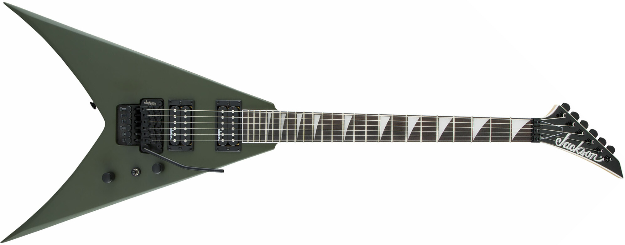 Jackson King V Js32 2h Fr Ama - Matte Army Drab - Guitarra electrica metalica - Main picture