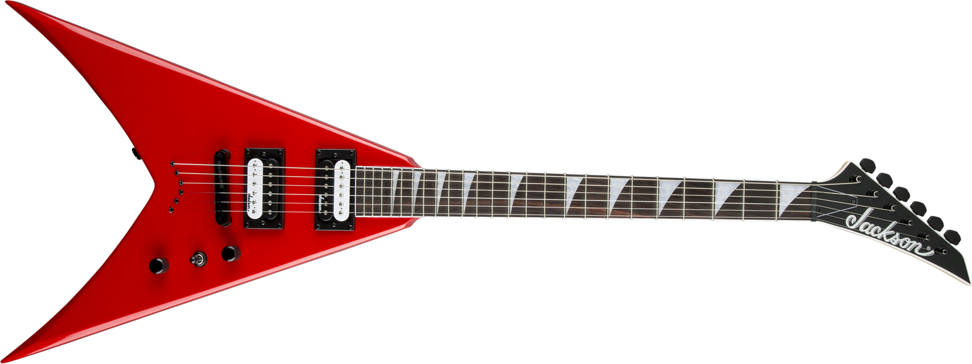 Jackson King V Js32t 2h Ht Ama - Ferrari Red - Guitarra electrica metalica - Main picture