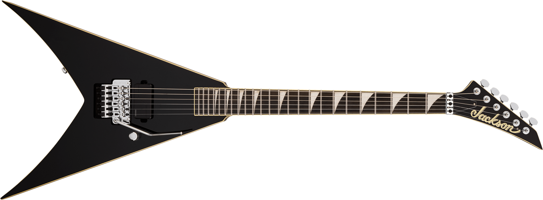 Jackson King V Kv1a Pro Plus Pure Metal Ltd 1h Fishman Fluence Modern Fr Eb - Gloss Black - Guitarra electrica metalica - Main picture