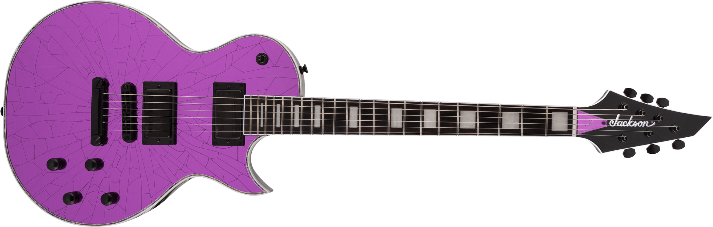 Jackson Marty Friedman Mf-1 Pro Signature 2h Emg Ht Eb - Purple Mirror - Guitarra eléctrica de corte único. - Main picture