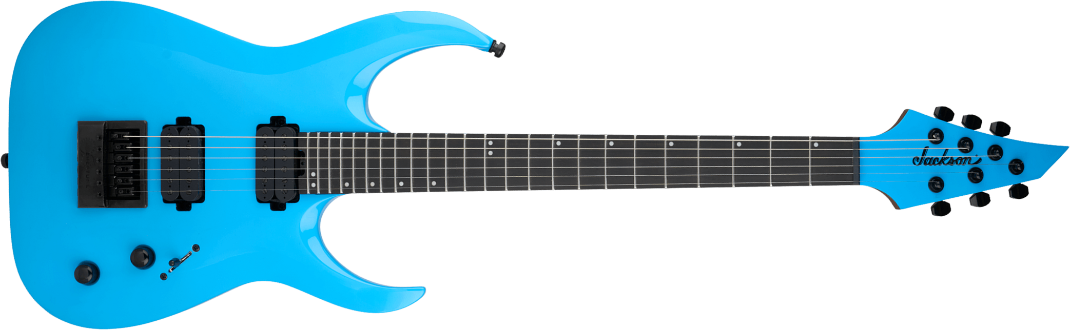 Jackson Misha Mansoor Juggernaut Et6 Pro Plus Signature 2h Ht Eb - Riviera Blue - Guitarra eléctrica con forma de str. - Main picture
