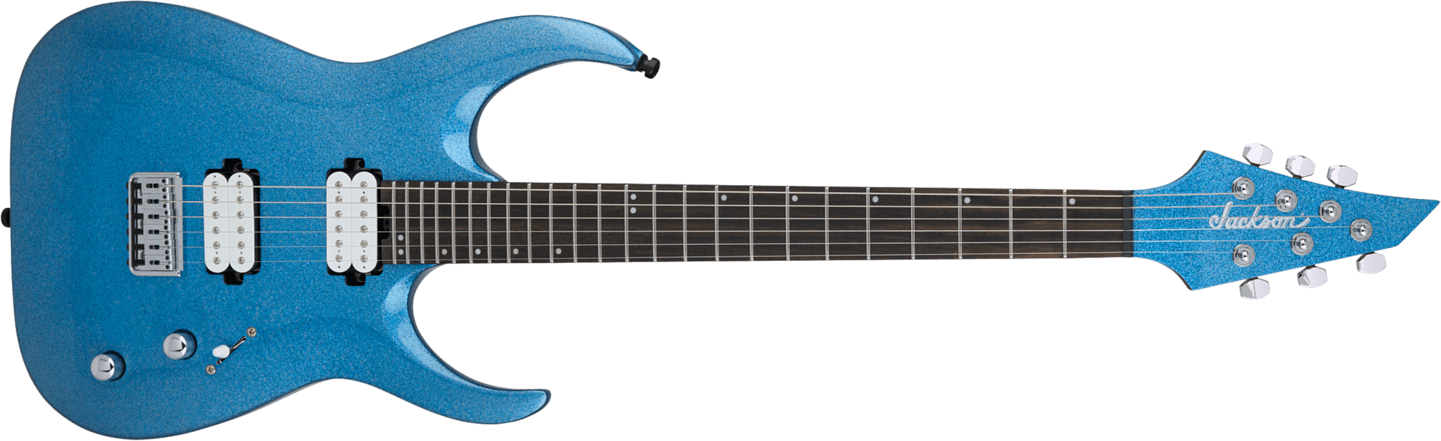 Jackson Misha Mansoor Juggernaut Ht6 Signature 2h Ht Eb - Blue Sparkle - Guitarra eléctrica con forma de str. - Main picture