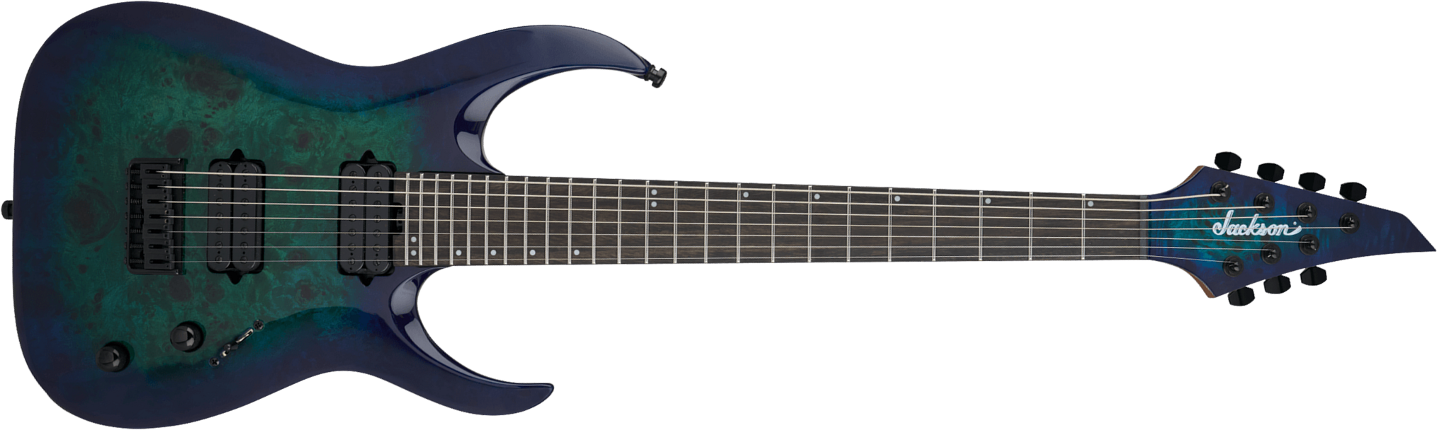 Jackson Misha Mansoor Juggernaut Ht7p Pro Signature 7c Baryton 2h Ht Eb - Chlorine Burst - Guitarra eléctrica barítono - Main picture