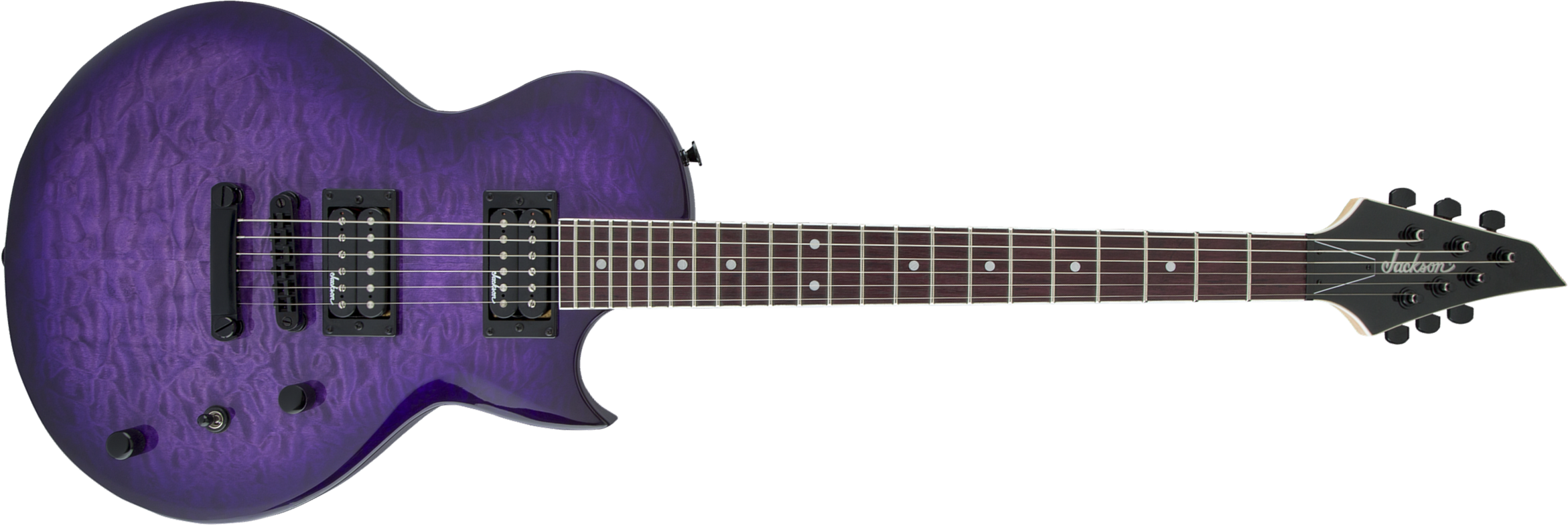 Jackson Monarkh Sc Js22q 2h Ht Ama - Transparent Purple Burst - Guitarra eléctrica de corte único. - Main picture