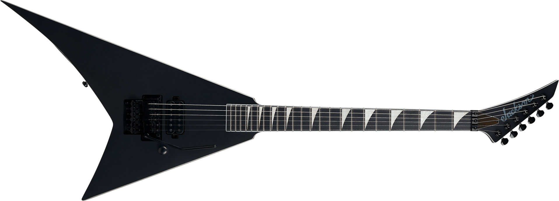 Jackson Rhoads Rr1a Pure Metal Pro Plus 1h Fr Eb - Satin Black - Guitarra electrica metalica - Main picture
