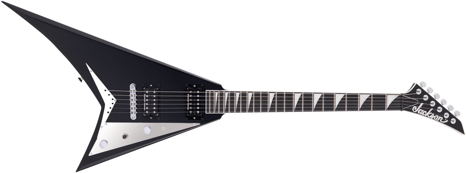 Jackson Rhoads Rrt Mj Jap 2h Seymour Duncan Ht Eb - Gloss Black - Guitarra electrica metalica - Main picture