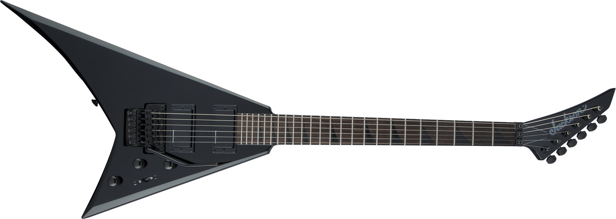 Jackson Rhoads Rrx24 2h Seymour Duncan Fr Lau - Gloss Black - Guitarra electrica metalica - Main picture