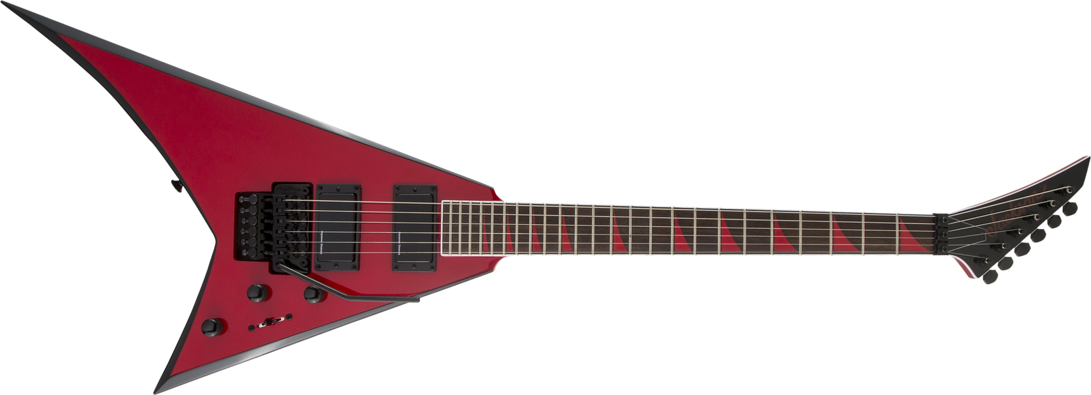 Jackson Rhoads Rrx24 2h Seymour Duncan Fr Lau - Red With Black Bevels - Guitarra electrica metalica - Main picture