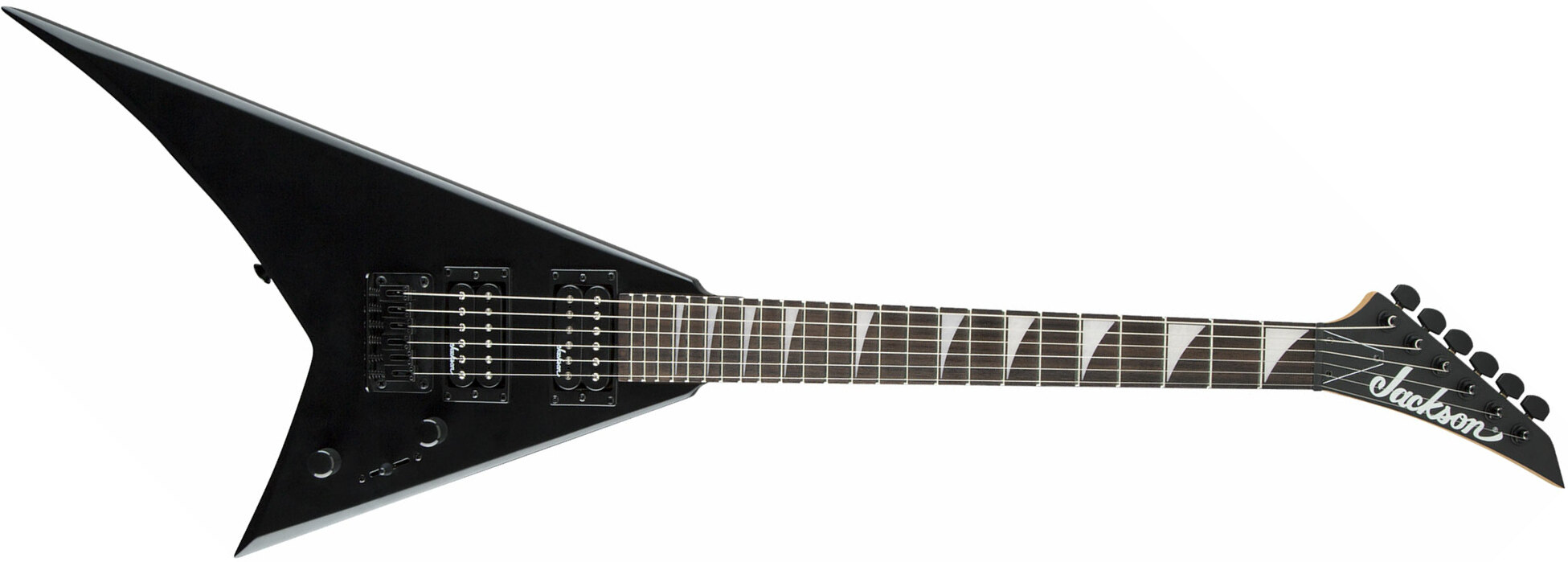 Jackson Rr Minion Js1x Rhoads Diapason Court Hh Ht Ama - Satin Black - Guitarra eléctrica para niños - Main picture