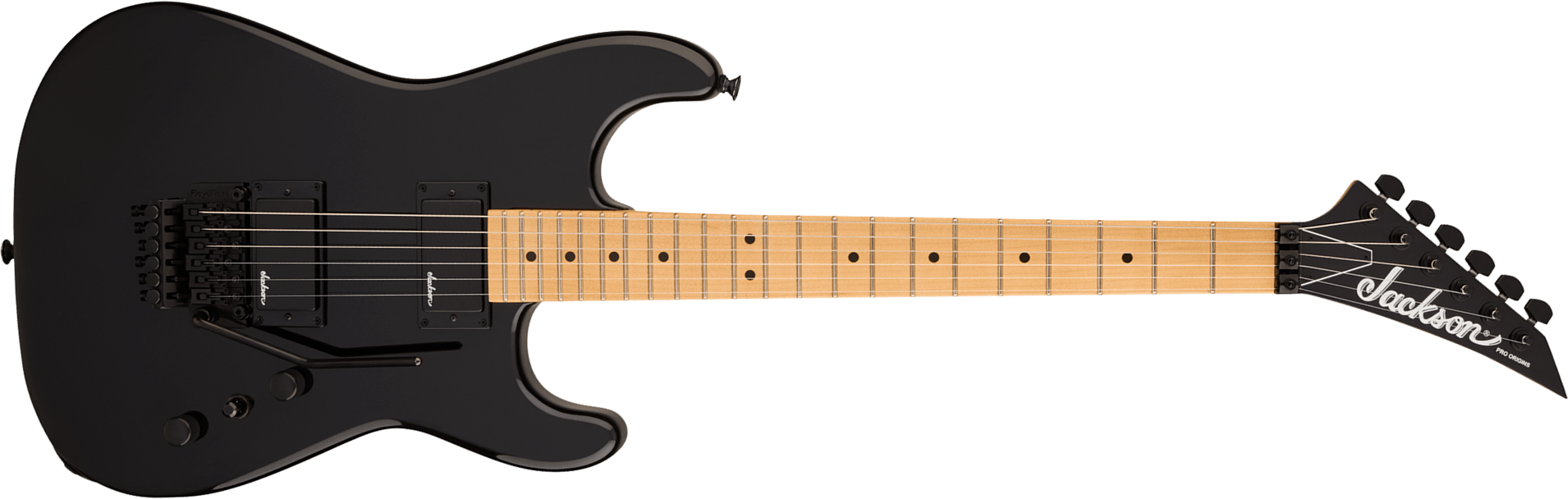 Jackson San Dimas Sd1 Hh Fr Mpl Pro Origins 1985 Mex 2h Fr Mn - Gloss Black - Guitarra eléctrica con forma de str. - Main picture
