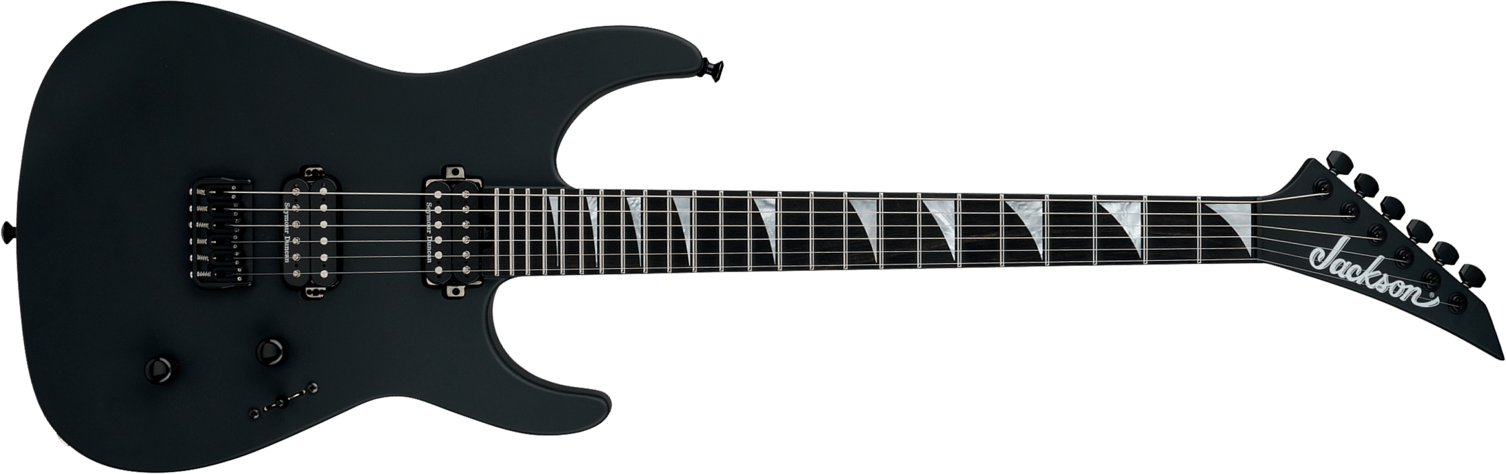 Jackson Sl2 Dx Ht American Soloist Usa 2h Seymour Duncan Eb - Satin Black - Guitarra electrica metalica - Main picture