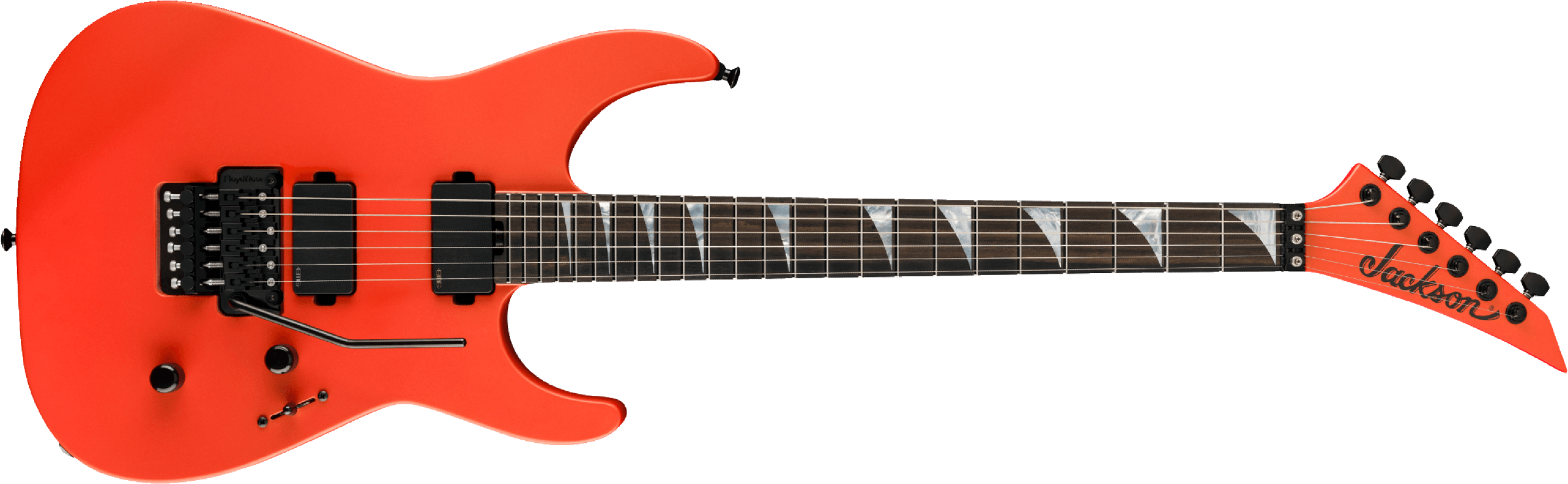 Jackson Sl2mg American Soloist Trem Hh Eb - Satin Lambo Orange - Guitarra electrica metalica - Main picture