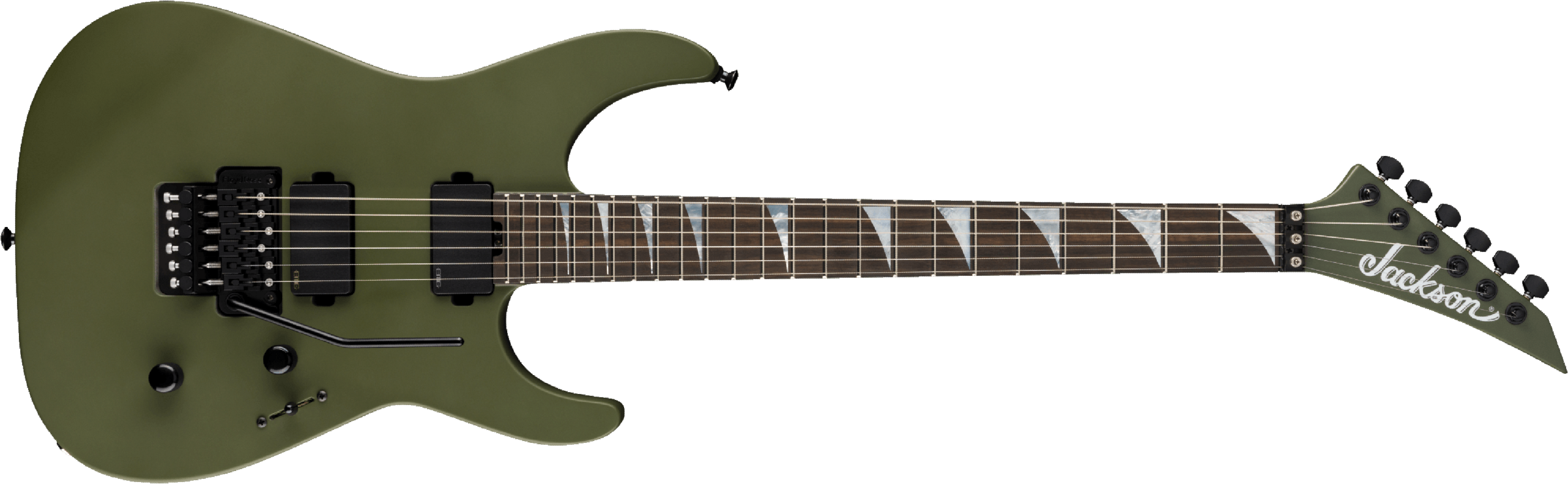 Jackson Sl2mg American Soloist Trem Hh Eb - Matte Army Drab - Guitarra electrica metalica - Main picture