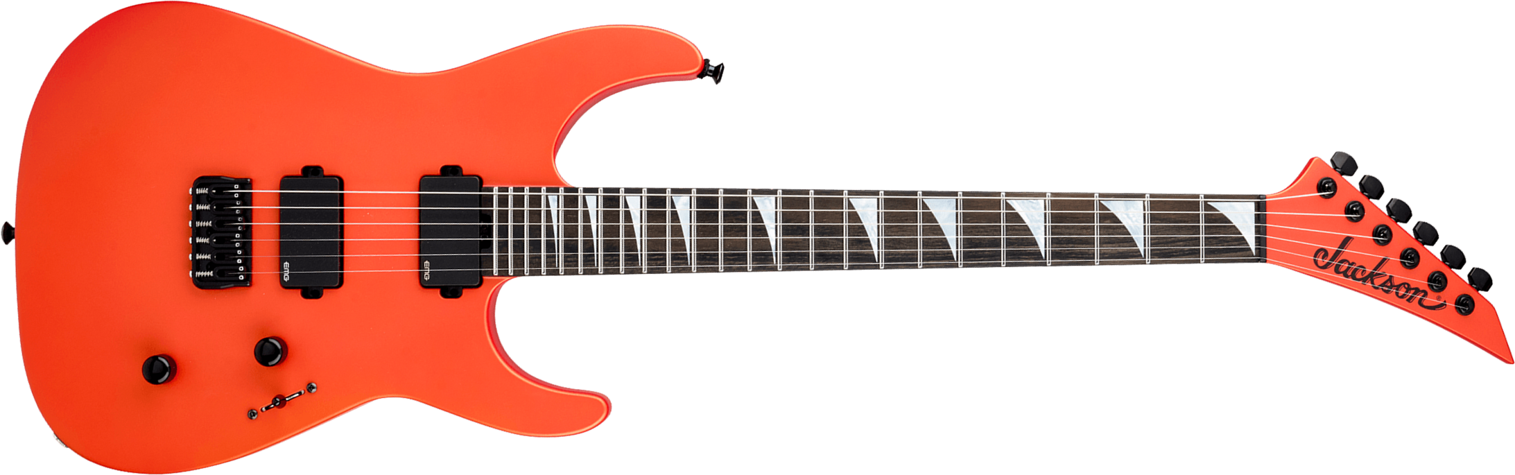 Jackson Sl2mg Ht American Soloist Usa 2h Emg Eb - Satin Lambo Orange - Guitarra electrica metalica - Main picture