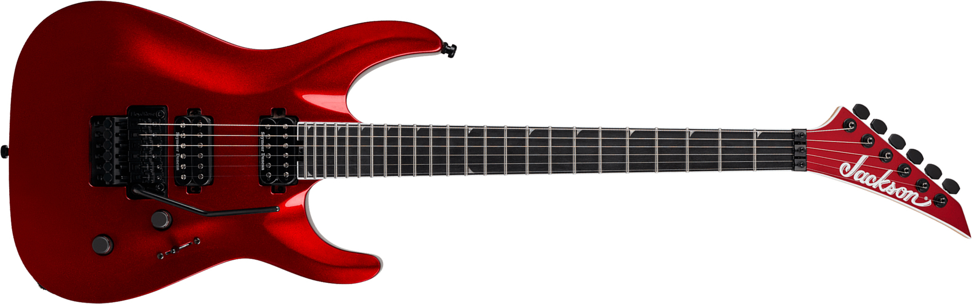 Jackson Sla2 Pro Plus 2h Seymour Duncan Fr Eb - Red Crystal - Guitarra electrica metalica - Main picture