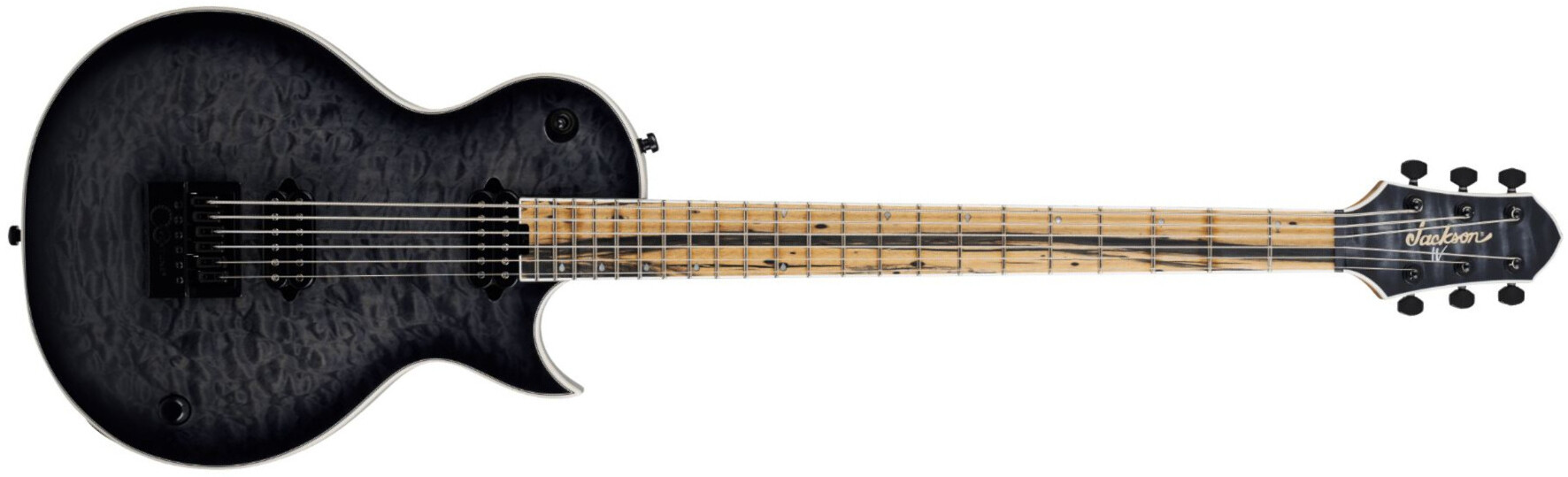 Jackson Sleep Token Iv Monarkh Pro Plus Signature Baryton Ht Ht Eb - Transparent Black Burst - Guitarra eléctrica barítono - Main picture
