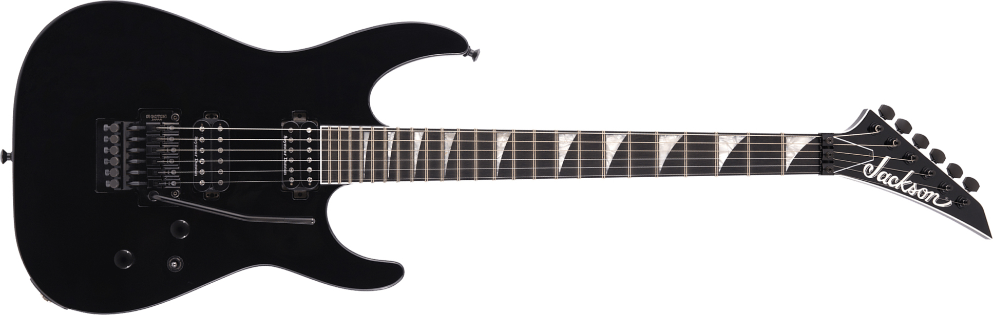 Jackson Soloist Sl2 Mj Jap 2h Seymour Duncan Fr Eb - Black - Guitarra electrica metalica - Main picture