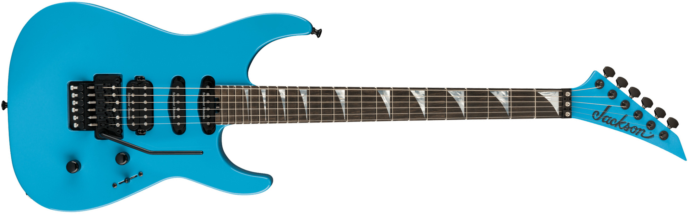 Jackson Soloist Sl3 American Series Usa Hss Seymour Duncan Fr Eb - Riviera Blue - Guitarra eléctrica con forma de str. - Main picture