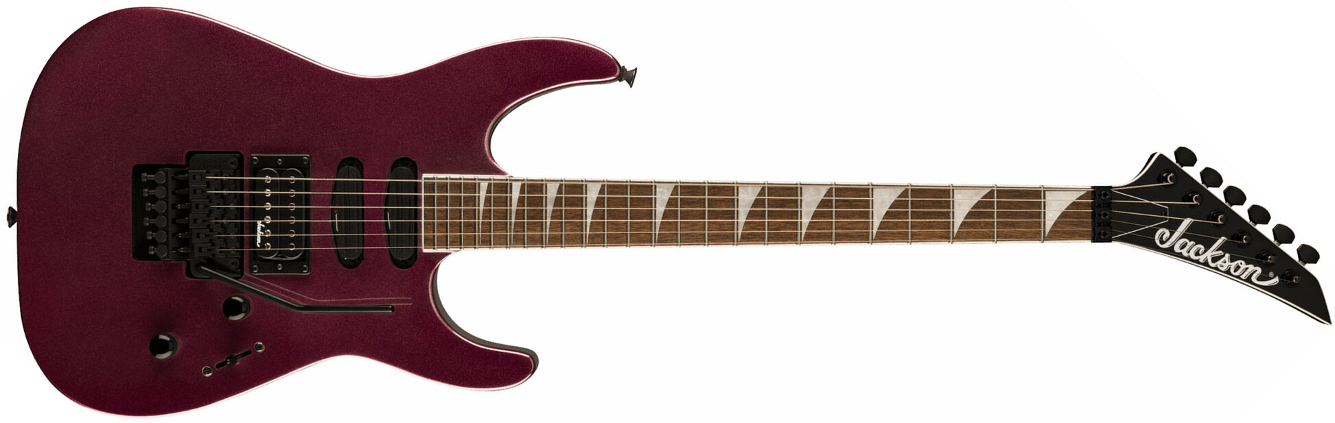 Jackson Soloist Sl3x Dx Hstst Fr Lau - Oxblood - Guitarra eléctrica con forma de str. - Main picture