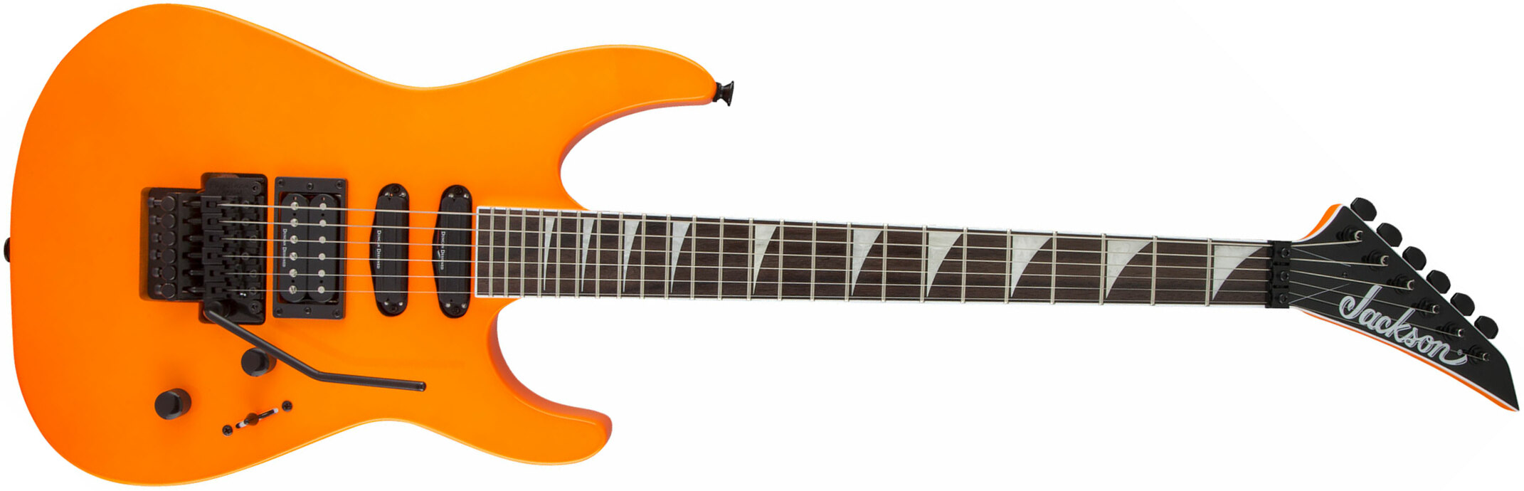 Jackson Soloist Sl3x Hss Fr Rw - Neon Orange - Guitarra eléctrica con forma de str. - Main picture
