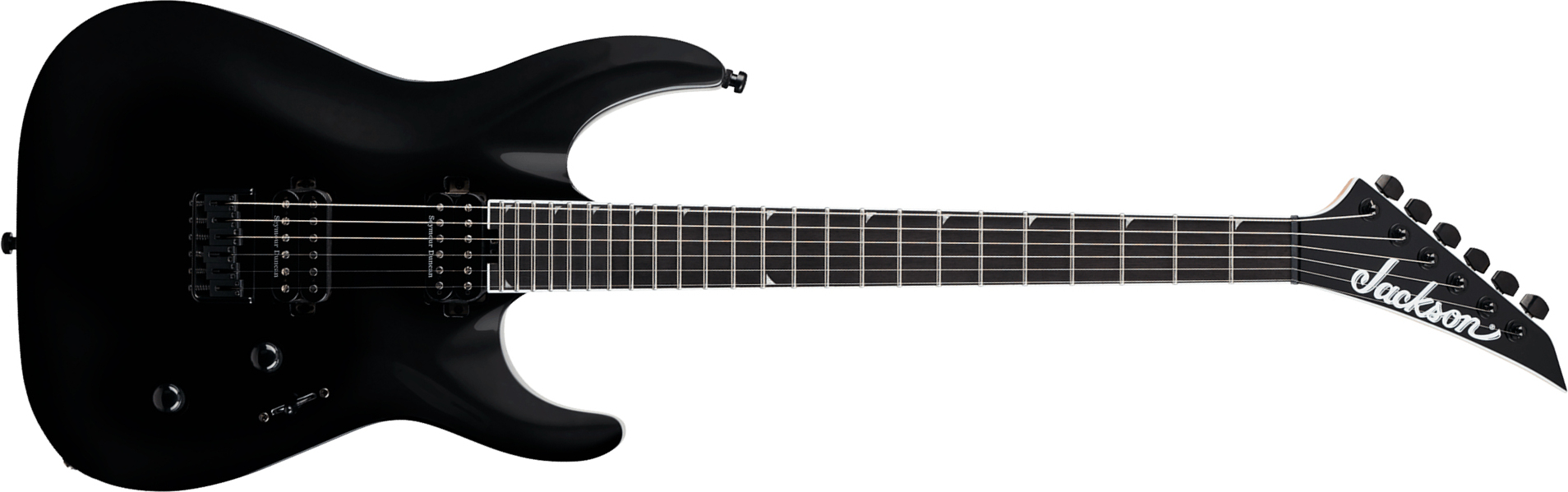 Jackson Soloist Sla2 Ht Pro Plus 2h Seymour Duncan Eb - Gloss Black - Guitarra electrica metalica - Main picture
