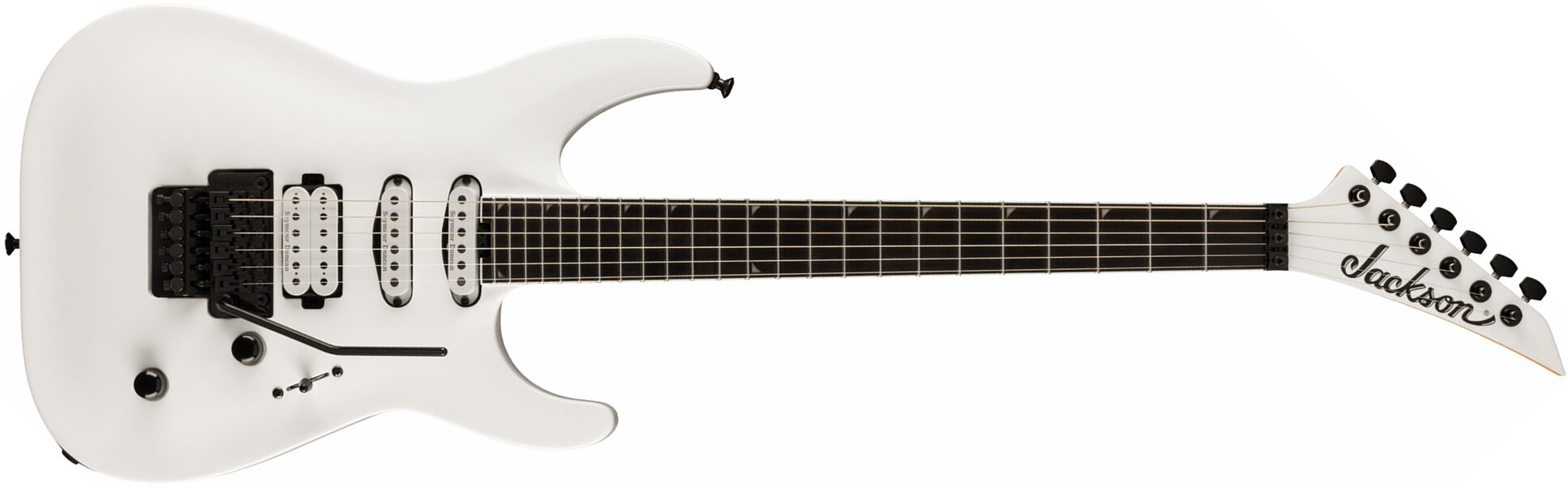 Jackson Soloist Sla3 Pro Plus Hss Seymour Duncan Fr Eb - Snow White - Guitarra eléctrica con forma de str. - Main picture