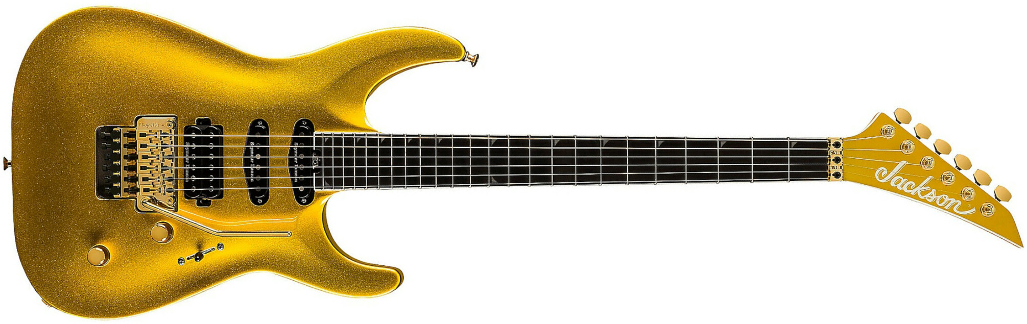 Jackson Soloist Sla3 Pro Plus Hss Seymour Duncan Fr Eb - Gold Bullion - Guitarra eléctrica con forma de str. - Main picture