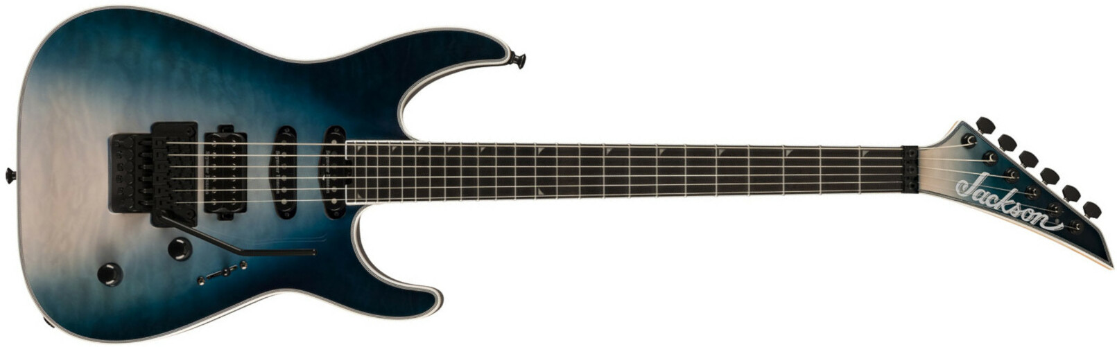 Jackson Soloist Sla3q Pro Plus Hss Seymour Duncan Fr Eb - Polar Burst - Guitarra eléctrica con forma de str. - Main picture