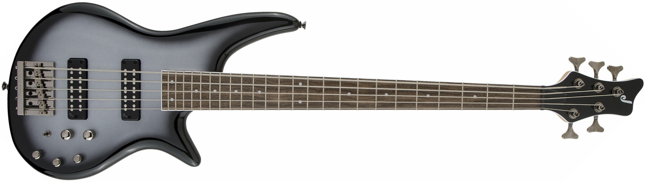 Jackson Spectra Bass Js3v 5c Active Lau - Silverburst - Bajo eléctrico de cuerpo sólido - Main picture