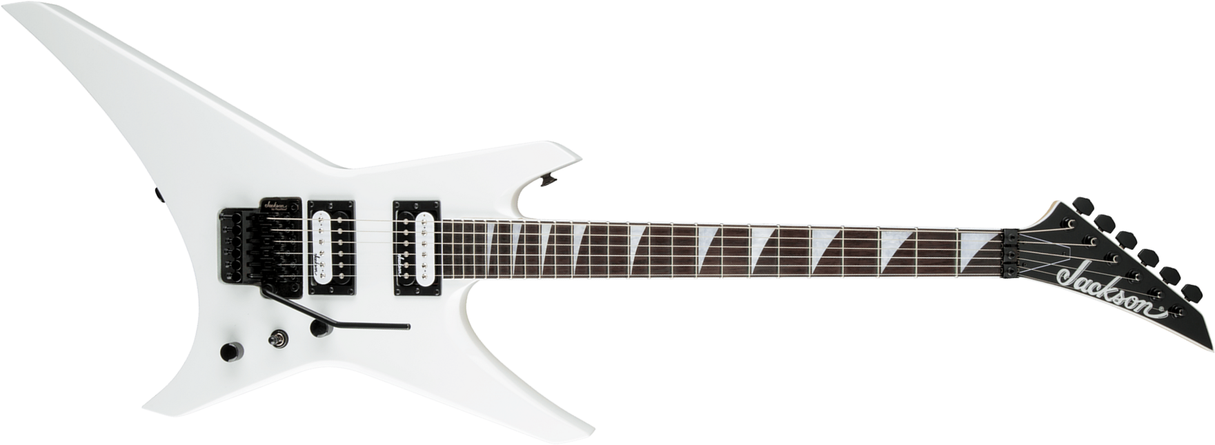Jackson Warrior Js32 2h Fr Ama - Snow White - Guitarra electrica metalica - Main picture
