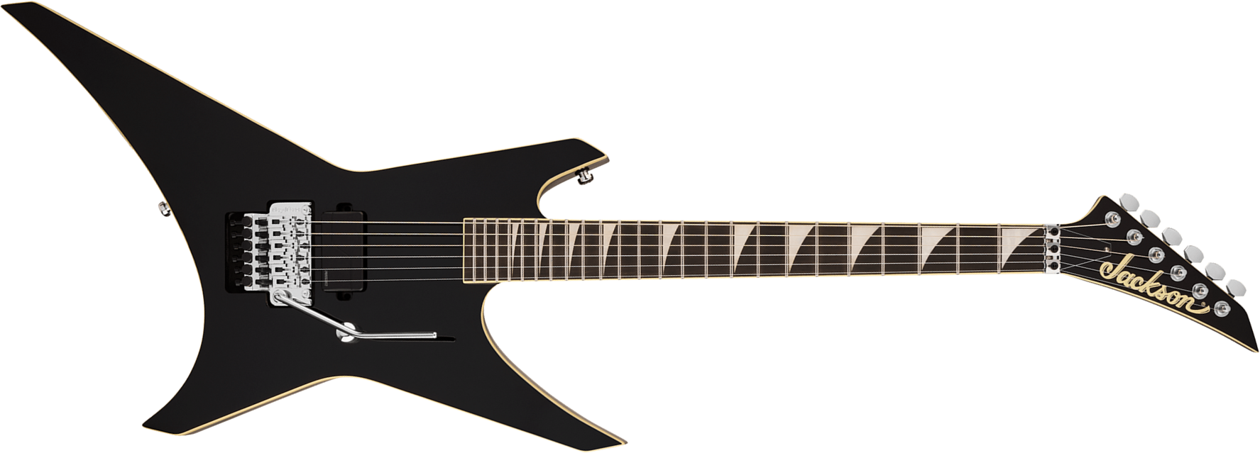 Jackson Warrior Wr1a Pro Plus Pure Metal Ltd 1h Fishman Fluence Modern Fr Eb - Gloss Black - Guitarra electrica metalica - Main picture